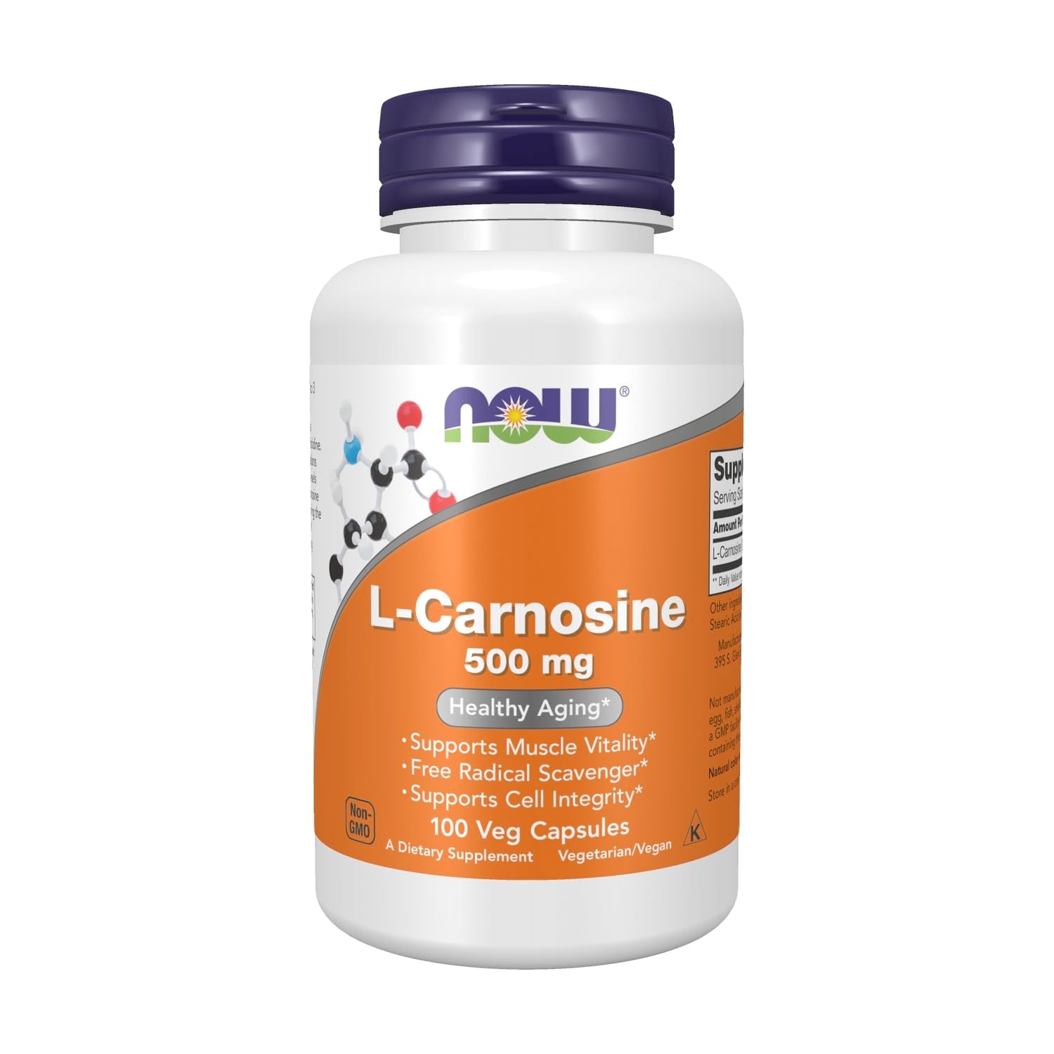 NOW Foods L-Carnosine 500 mg 100 kapslar
