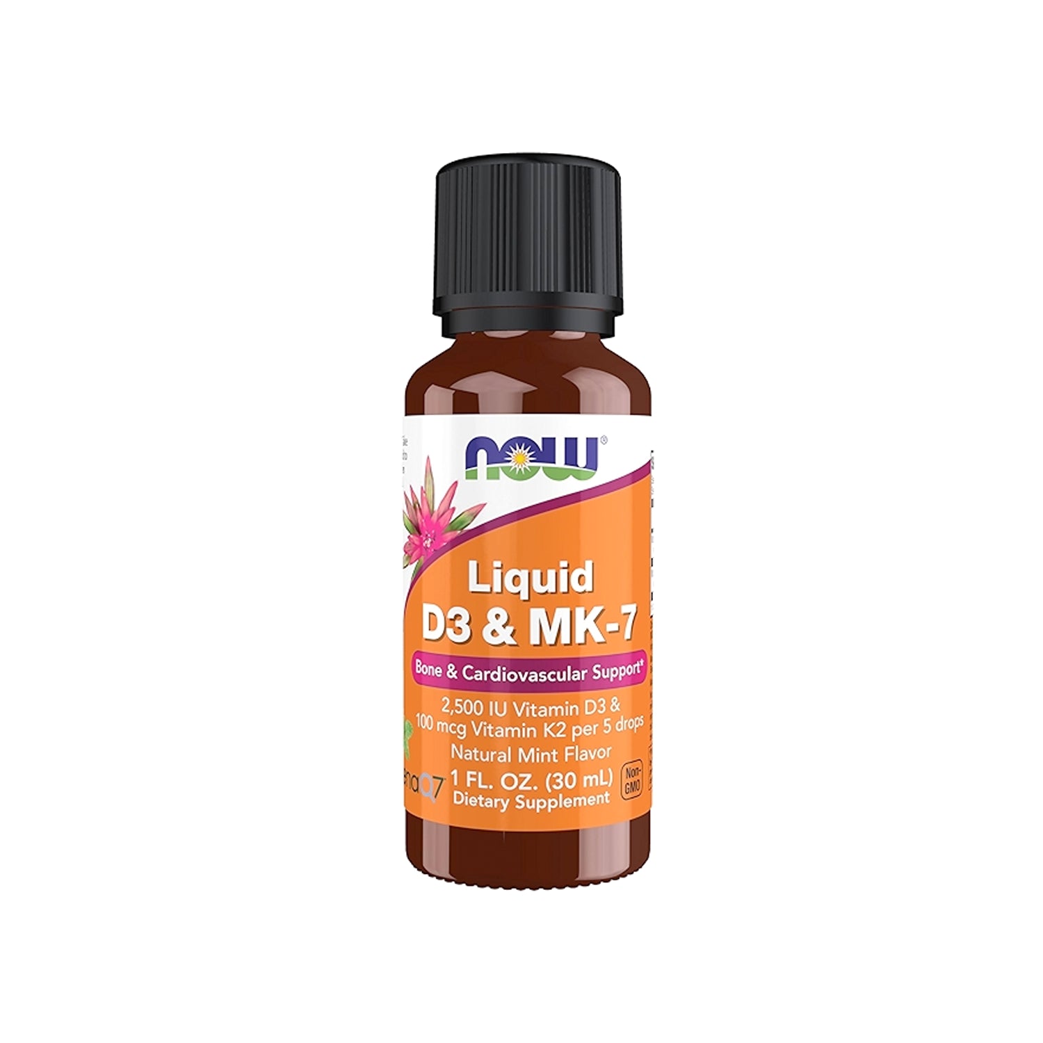 NOW Foods Liquid D-3 & MK-7 30 ml