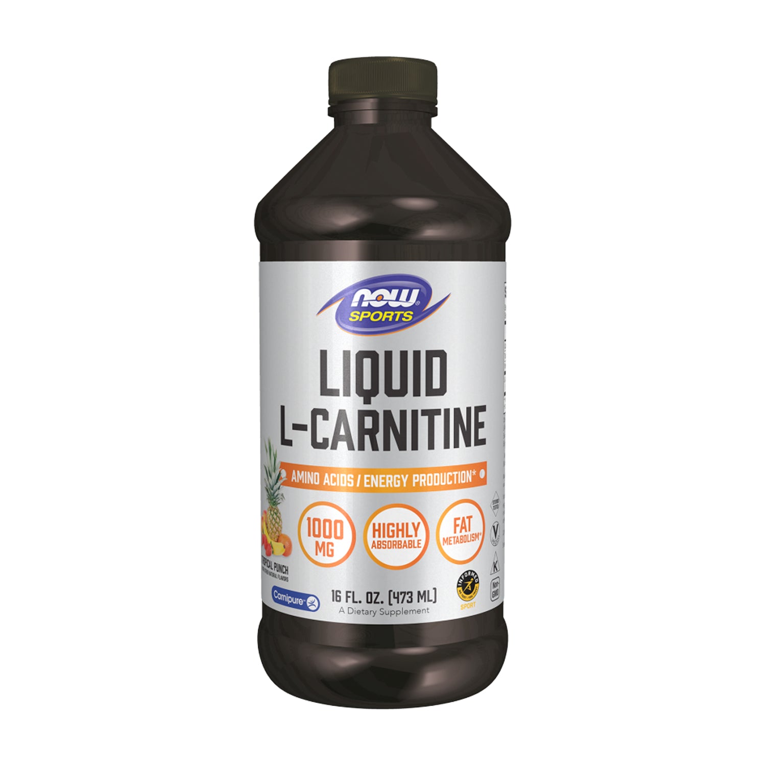 NOW Foods Liquid L-Carnitine 1000 mg 473 ml