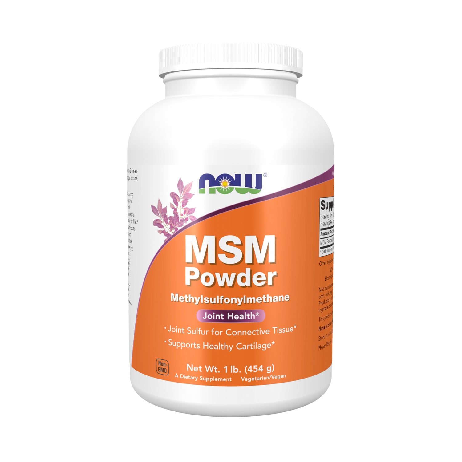 NOW Foods MSM Methylsulphonylmethane Powder 454 g