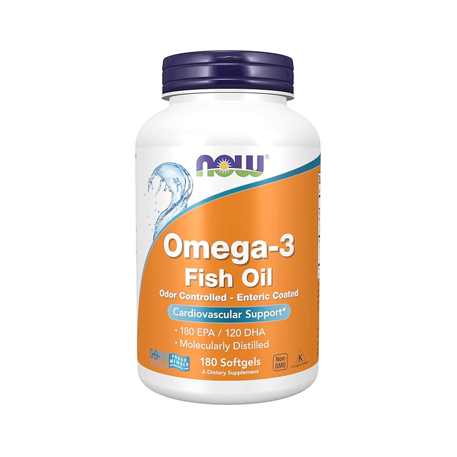NOW Foods Omega-3 Enteric Coated 180 kapselit