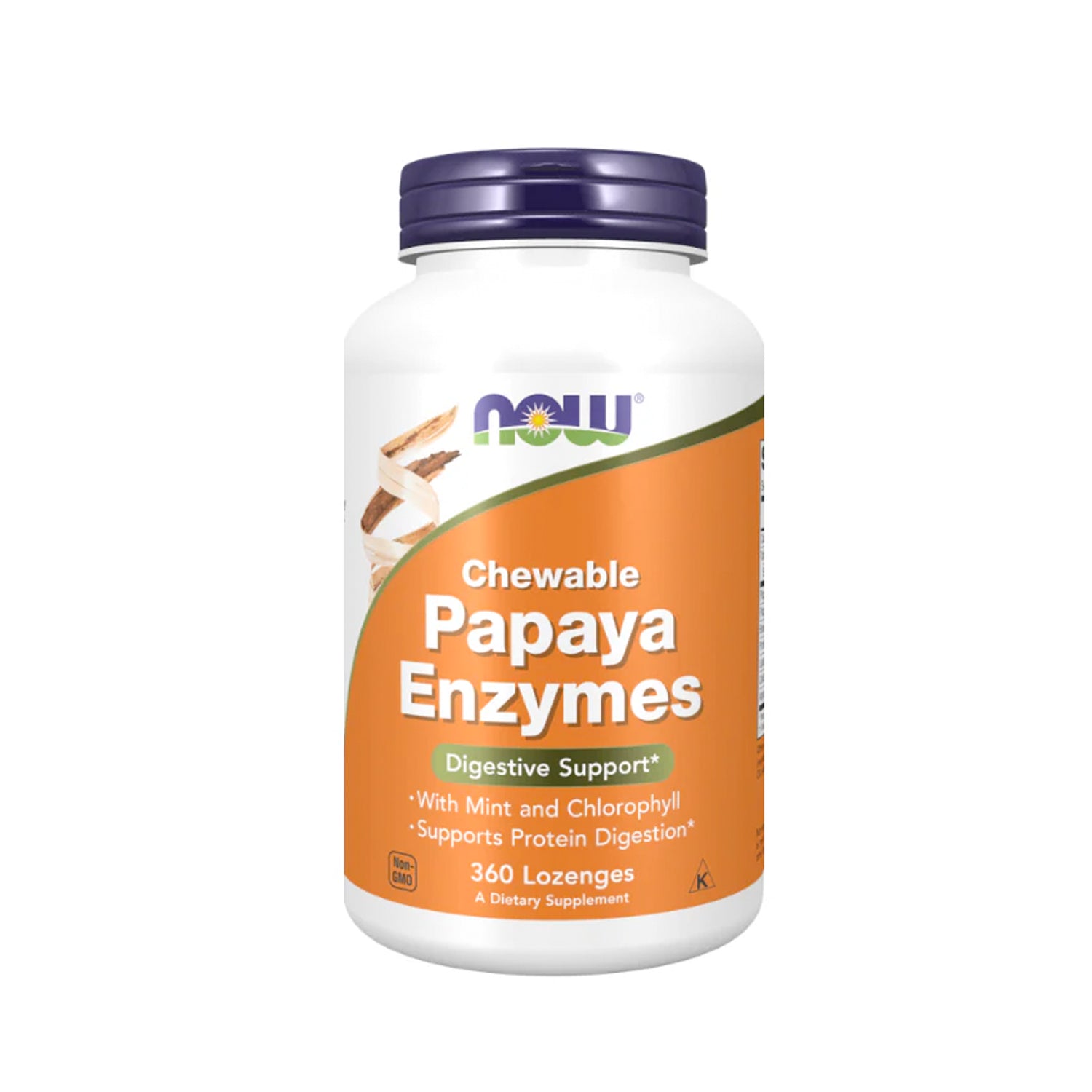 NOW Foods Papaya Enzyme 360 Imeytystabletit