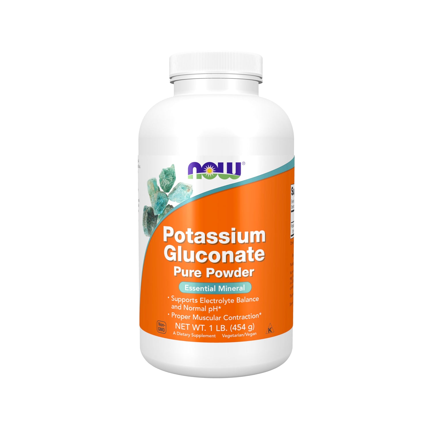 NOW Foods Potassium Gluconate - 454 g