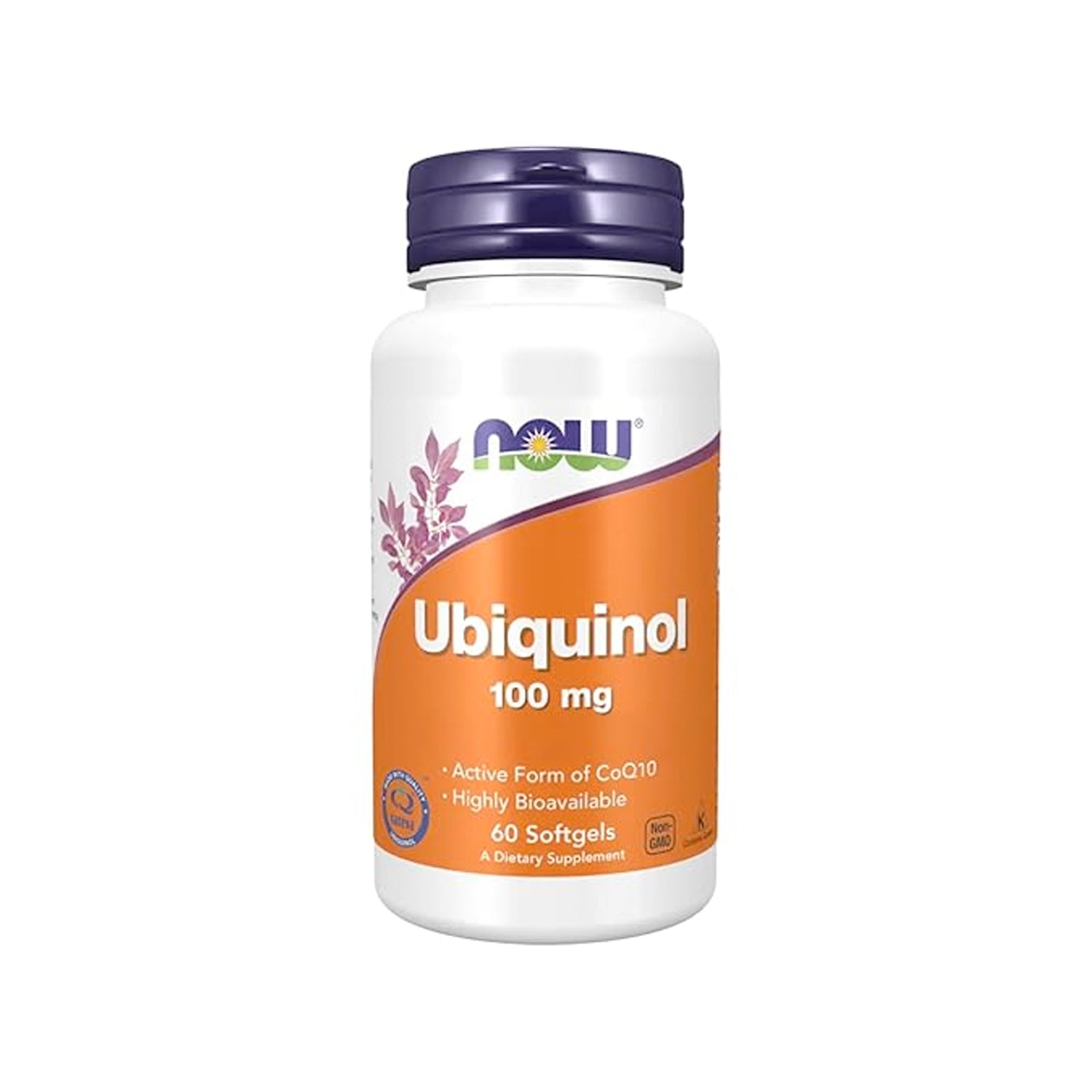 Ubiquinol kosttillskott i flaska, 100 mg, 60 mjukgelkapslar.