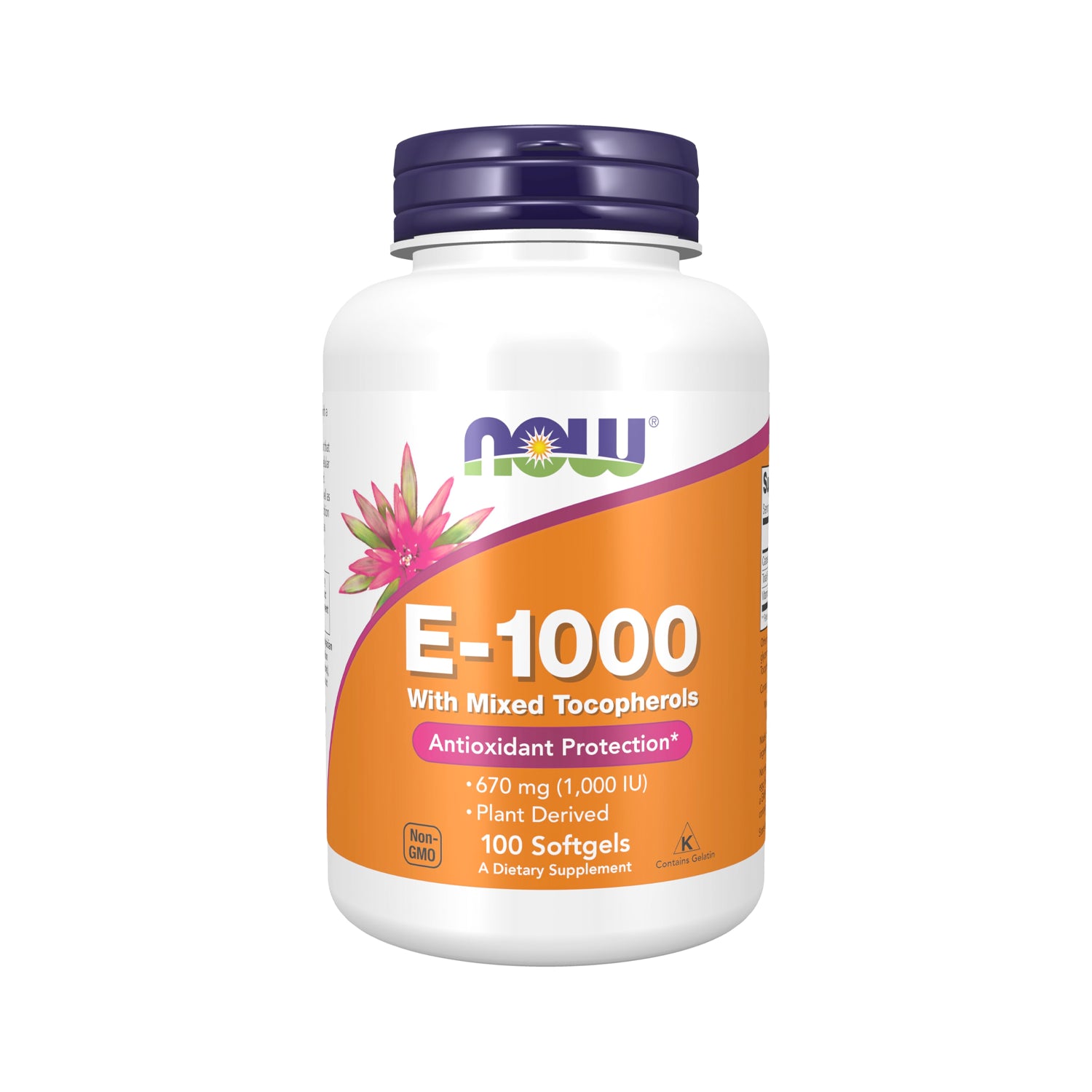 NOW Foods Vitamin E-1000 100 Kapslar