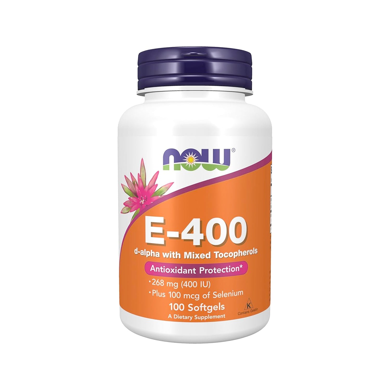 NOW Foods Vitamin E-400 100 Kapslar