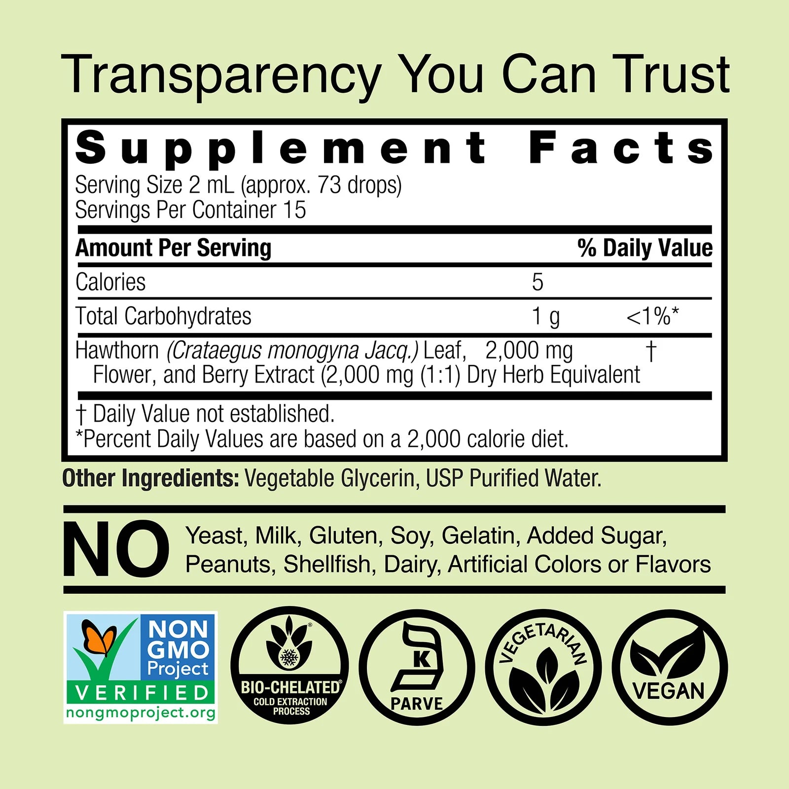 Nature's Answer Hawthorn Berry 2000 mg 30 ml