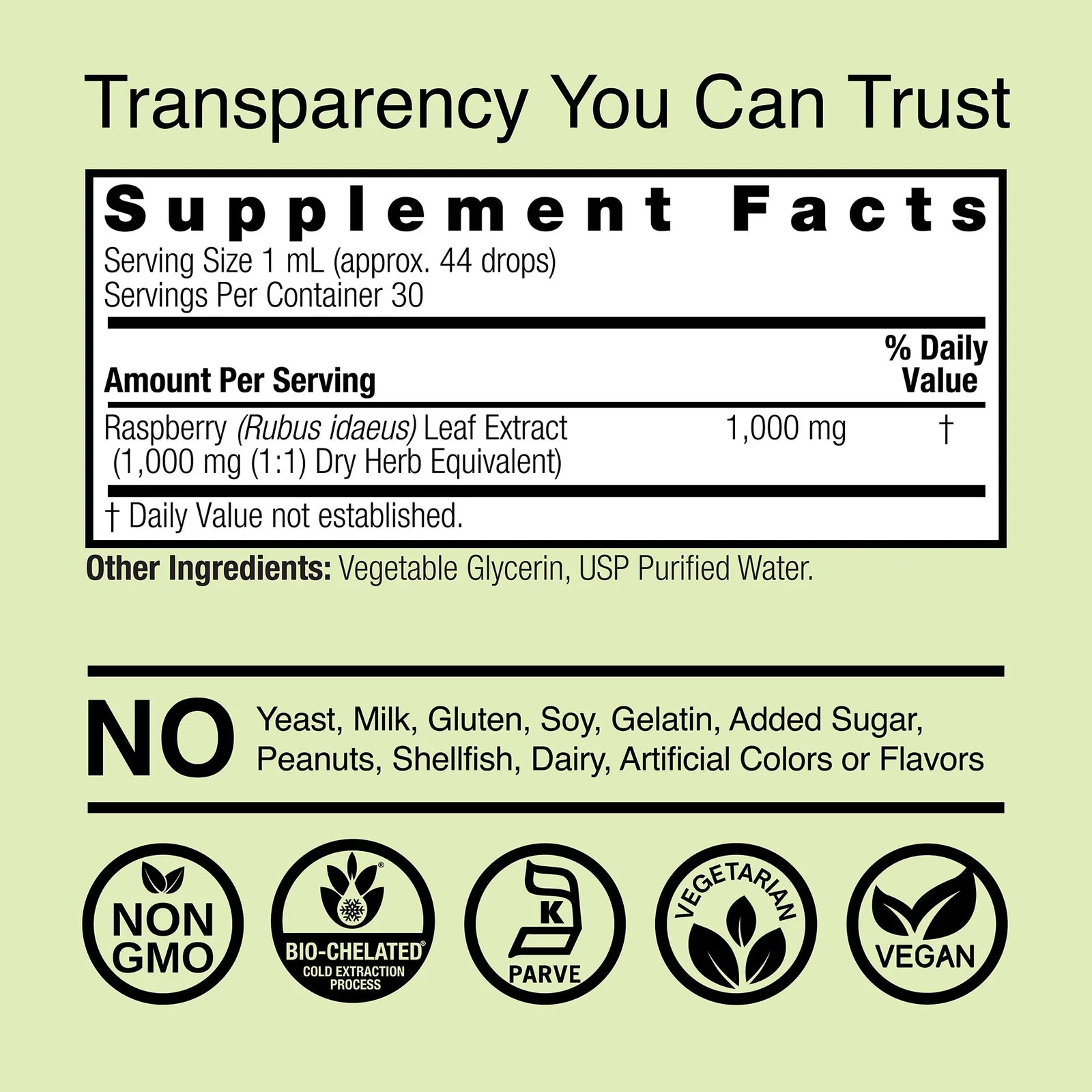 Nature's Answer Raspberry 1000 mg 30 ml