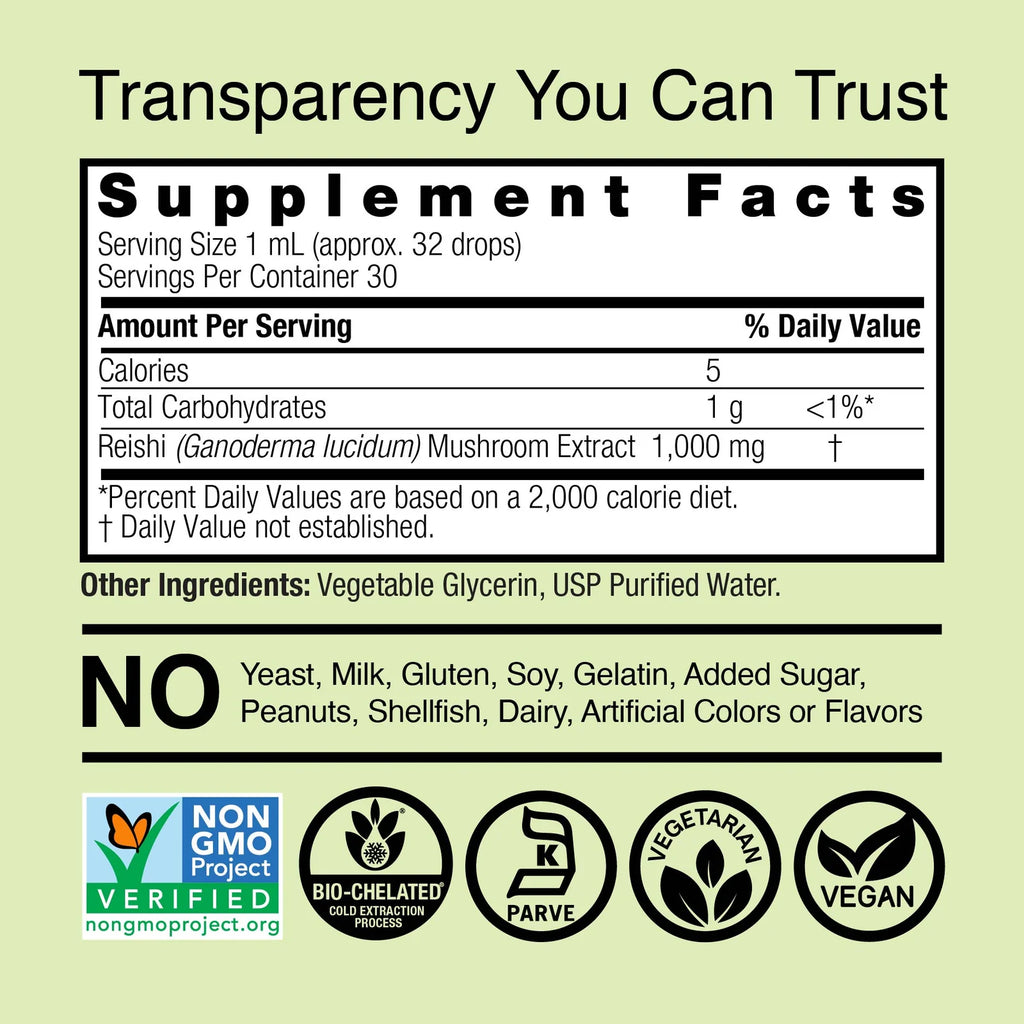 Nature's Answer Reishi Mushroom Extract 1000 mg 30 ml
