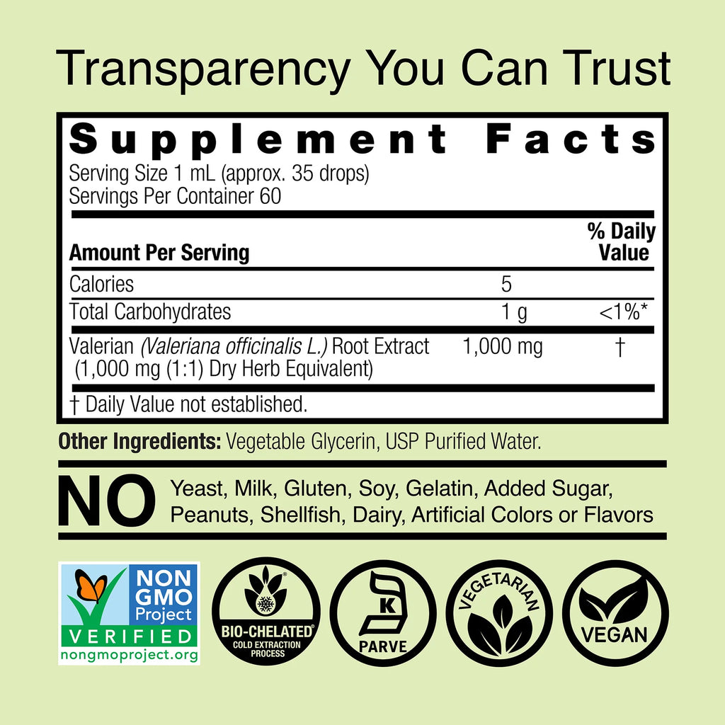 Nature's Answer Valerian Root 1000 mg 30 ml