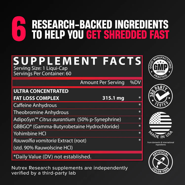 Nutrex Research Lipo-6 Black Ultra Concentrate 60 Kapslar