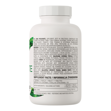 OstroVit Zinc Picolinate 15 mg 150 Tabletit