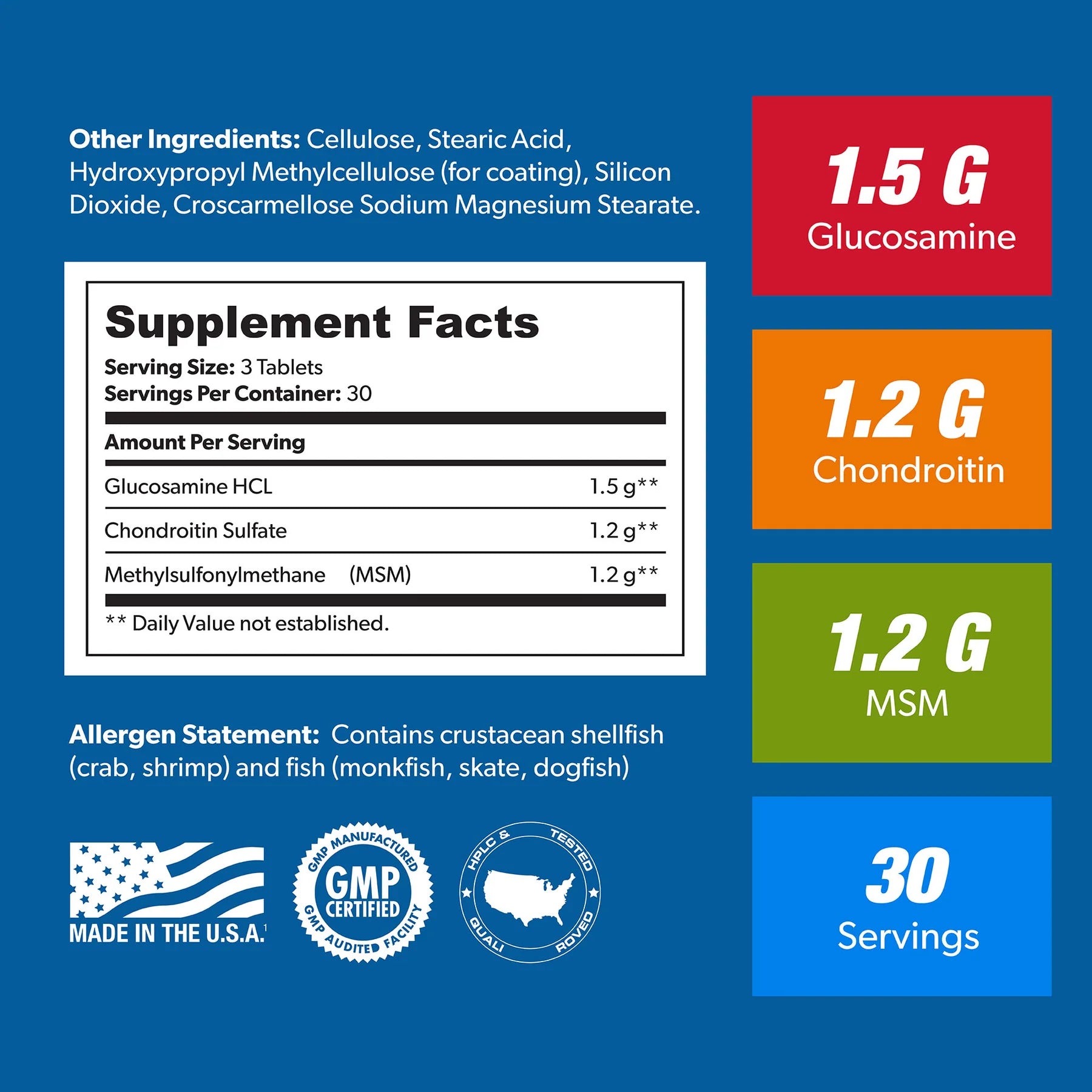 SAN Glucosamine Chondroitin with MSM 90 tabletter