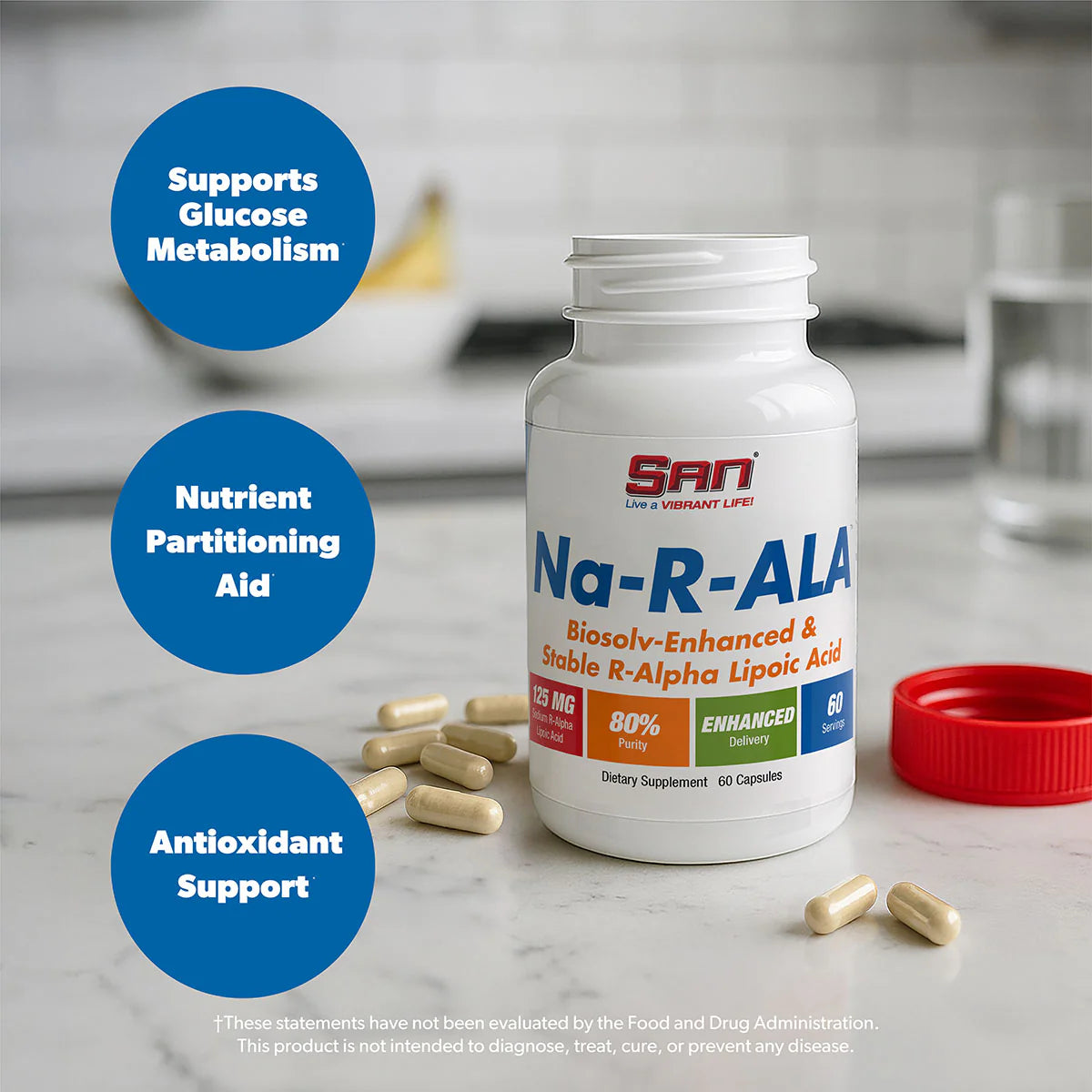 SAN NA-R-ALA 125 mg 60 kapselit