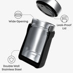 SmartShake Bohtal Insulated Food Jar Black
