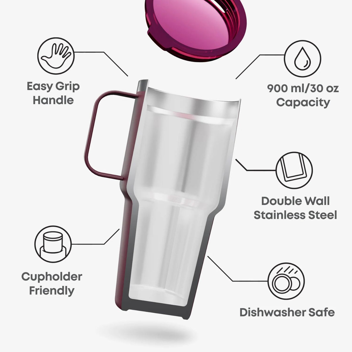 SmartShake Bohtal Insulated Nomad Tumbler DC Comics Wonder Woman