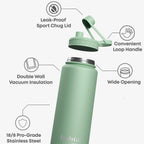 SmartShake Bohtal Insulated Sports Bottle Green