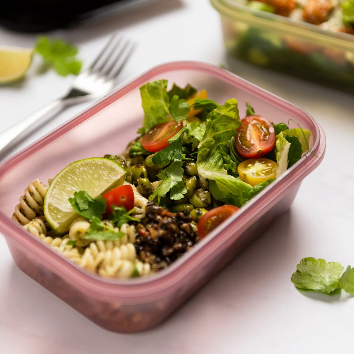 SmartShake Food Storage Container Deep Rose