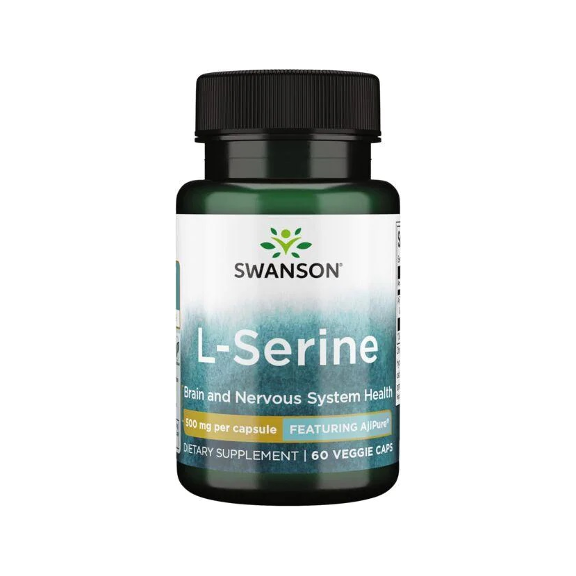 L-Serine, 500mg - 60 vcaps