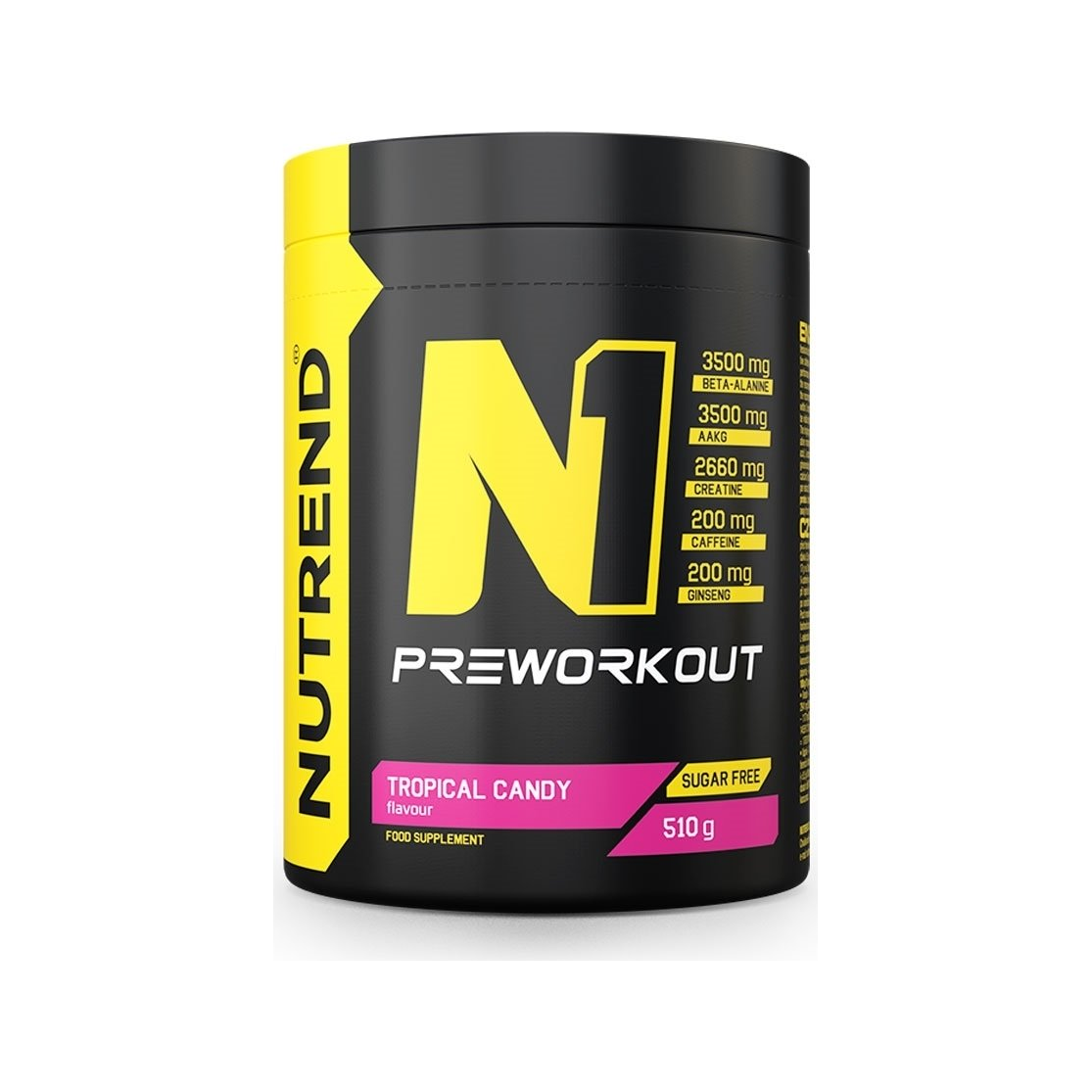 N1 Pre-Workout, Tropical Candy - 510 grams