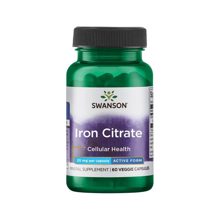 Iron Citrate, 25mg - 60 vcaps