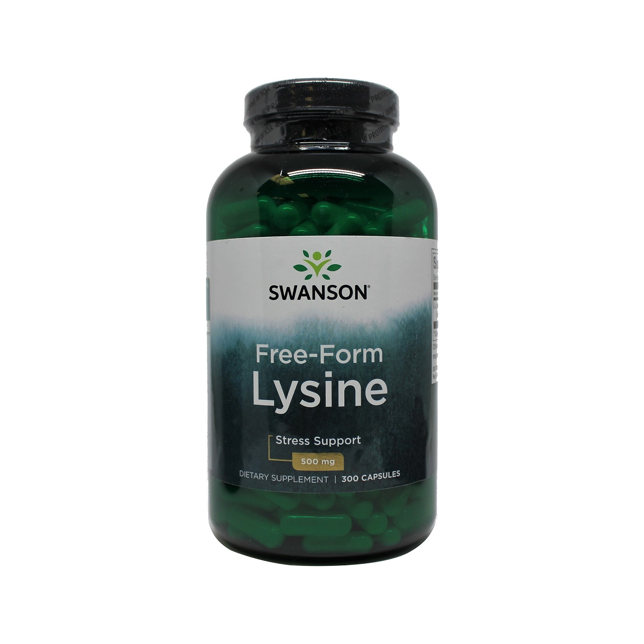 Swanson lysintillskott med Free-Form, 500 mg, 300 kapslar i flaska