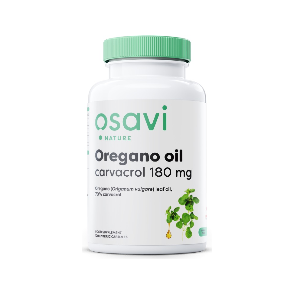 Oregano Oil Carvacrol, 180mg - 120 enteric caps