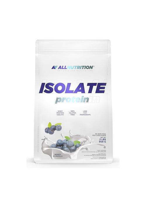 Allnutrition Isolate proteinpulverpåse, blåbär, 908 g