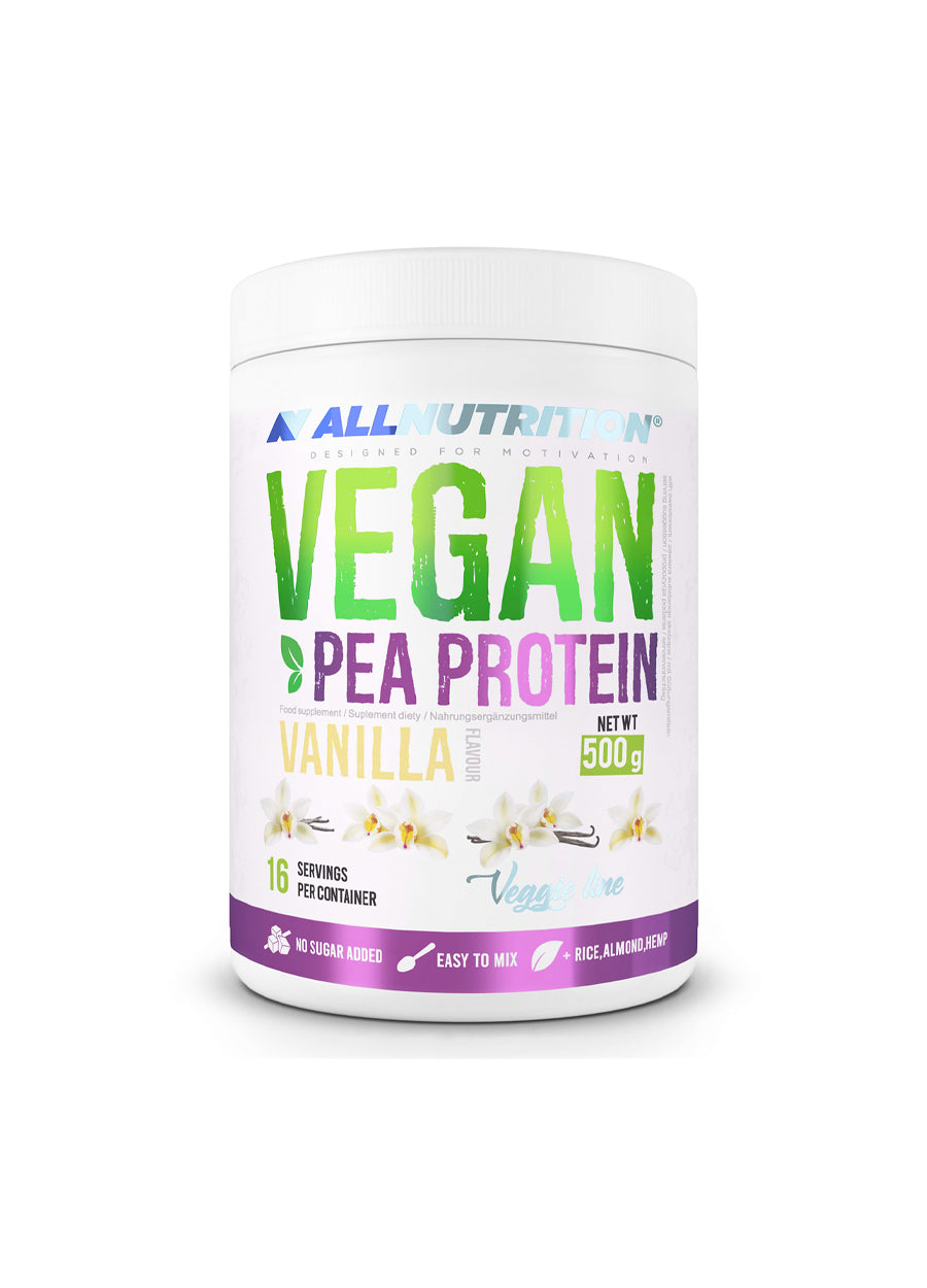 Allnutrition Vegan Pea Protein 500g Vanilla Framsida