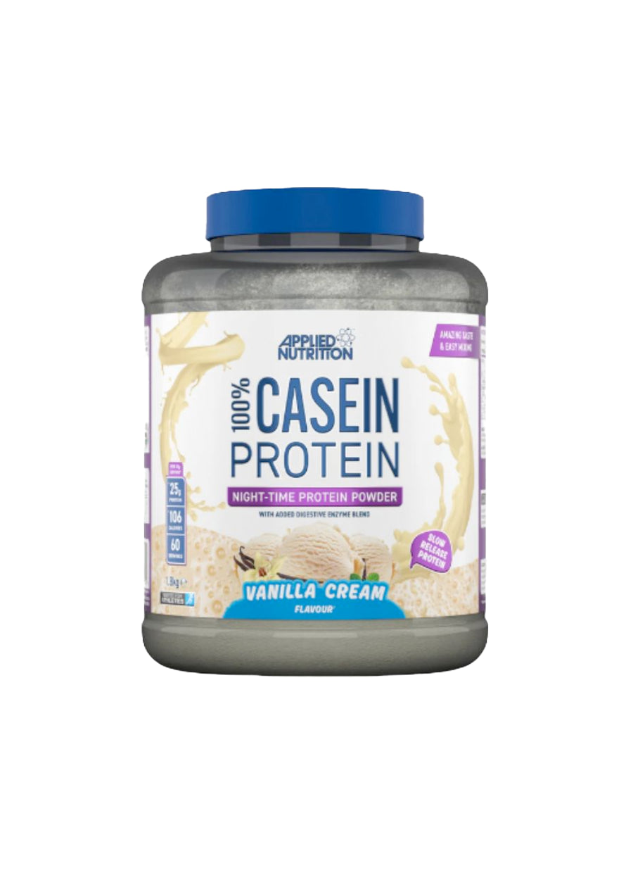Applied Nutrition 100% Casein Protein 1800g Vanilla Framsida