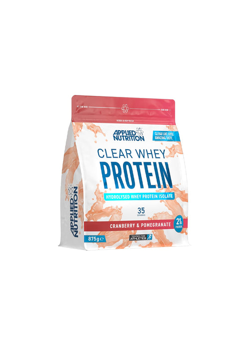 Clear Whey Protein-påse med tranbärs- och granatäpplesmak, 875 g