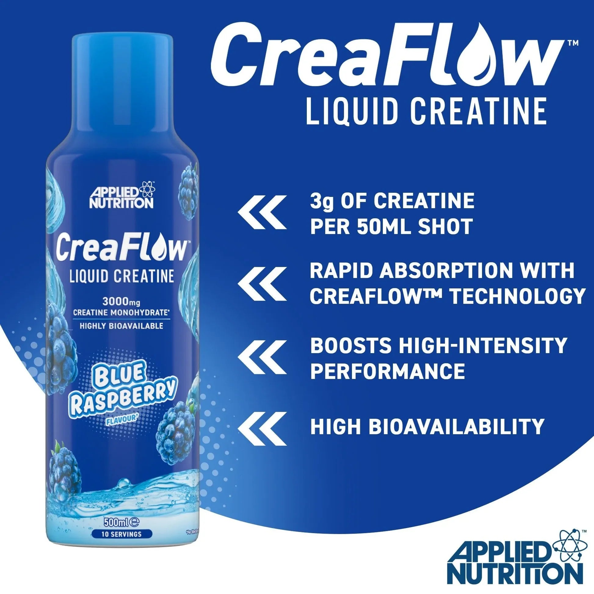Applied Nutrition CreaFlow Liquid Creatine 500ml innehåll