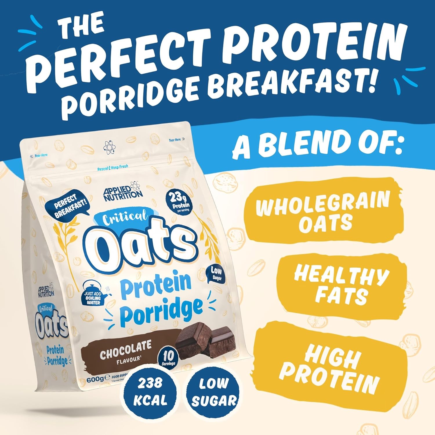 Applied Nutrition Critical Oats Protein Porridge 600g fördelar