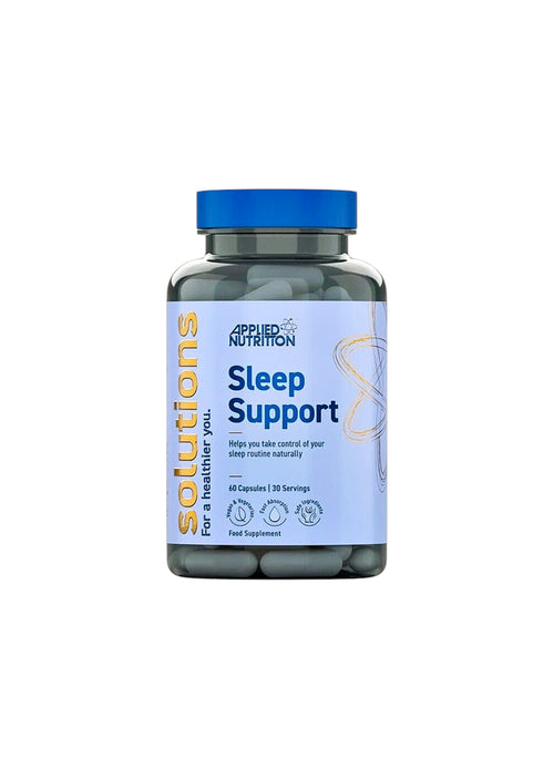 Applied Nutrition Solutions Sleep Support-kapslar i flaska med blå lock