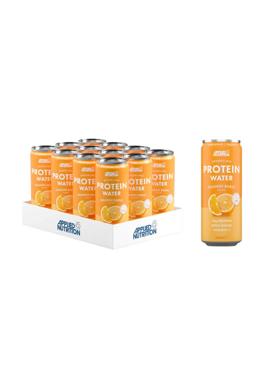 Applied Nutrition proteinvatten i burk, Orange Burst, i 12-pack