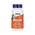 NOW Foods Boron 3 mg kapslar i vit flaska med lila lock, 100 vegkapslar