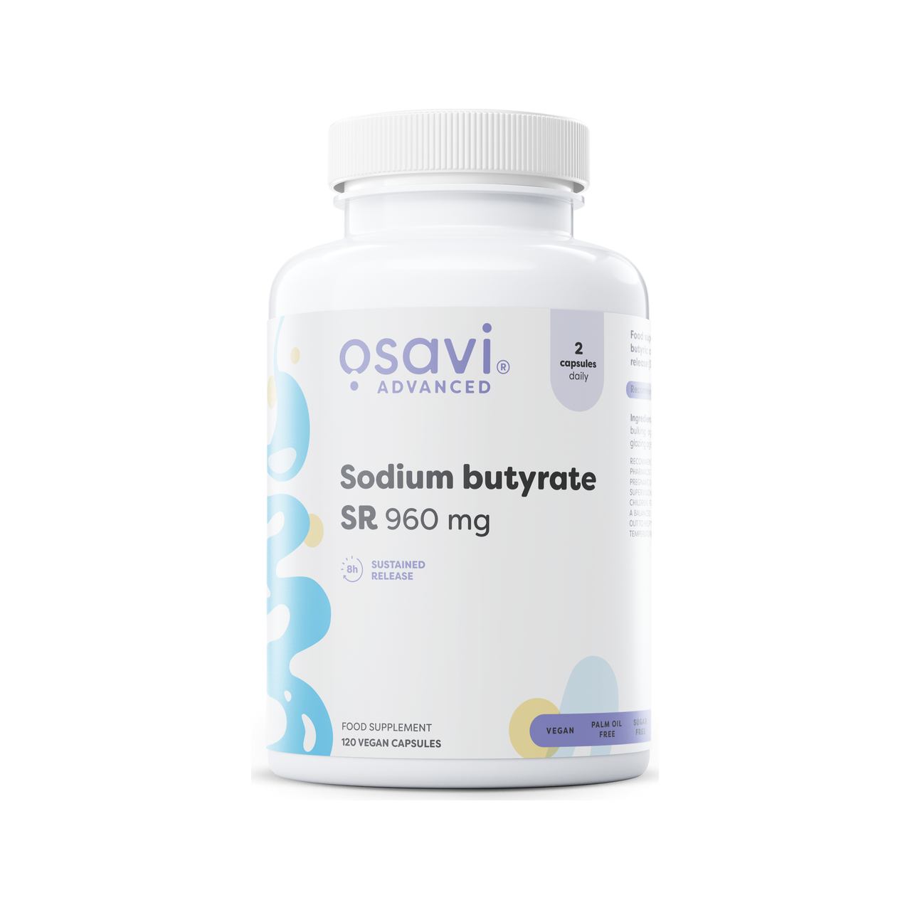 Sodium butyrate SR, 960mg - 120 vegan caps