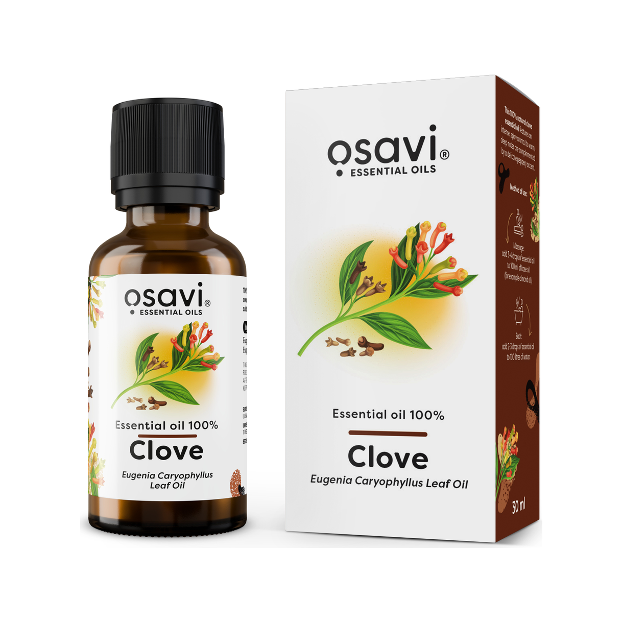 Essential Oil 100%, Clove - 30 ml.