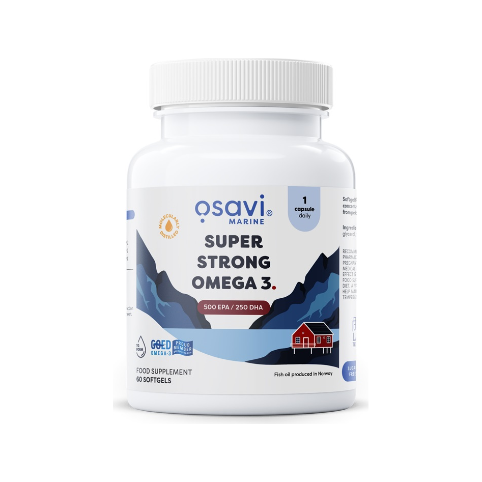 Super Strong Omega 3, 500 EPA / 250 DHA - 60 softgels