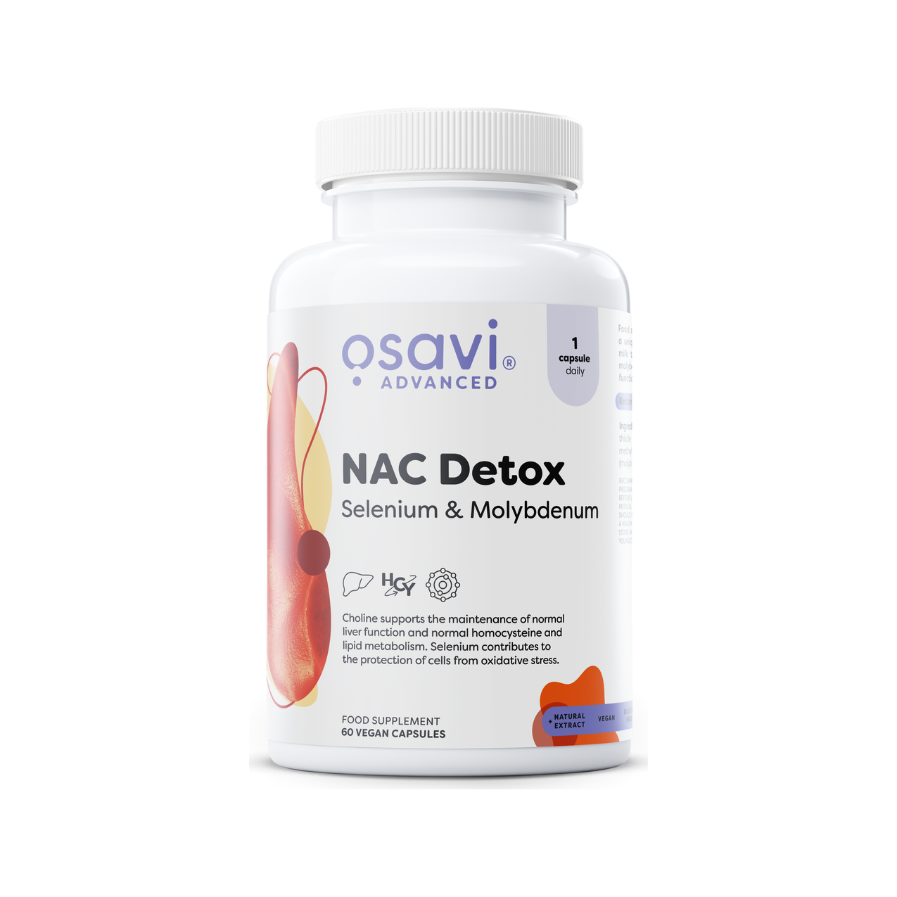 NAC Detox, Selenium & Molybdenum - 60 vegan caps