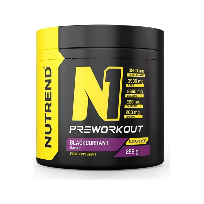 N1 Pre-Workout, Blackcurrant - 255 grams