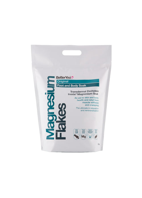 BetterYou magnesiumflingor 5 kg i vit påse med handtag