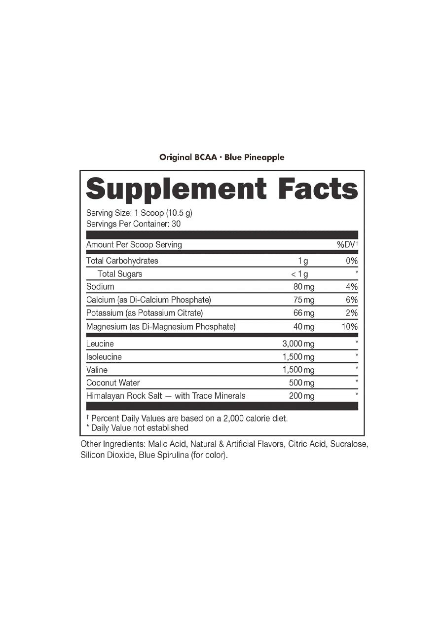 Bucked Up Original BCAA 2:1:1 327g Innehåll