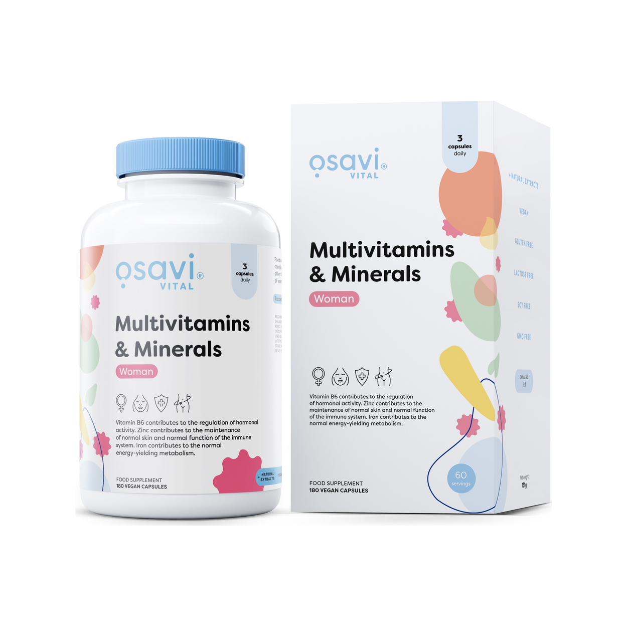 Multivitamins & Minerals Woman - 180 vegan caps