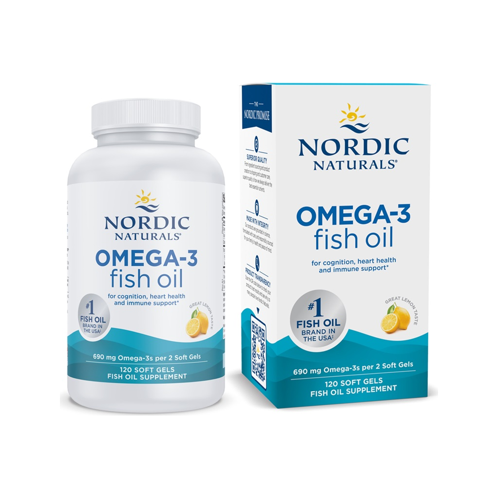 Omega-3, 690mg Lemon - 120 softgels