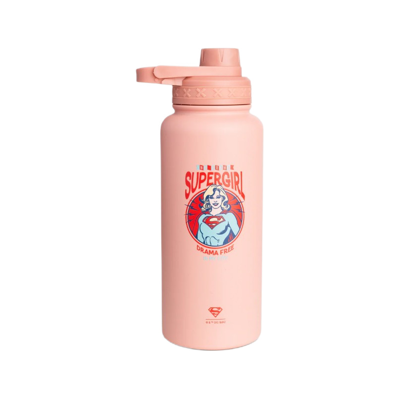 Bohtal Insulated Sports Bottle - DC Comics, Supergirl Drama Free - 960 ml.