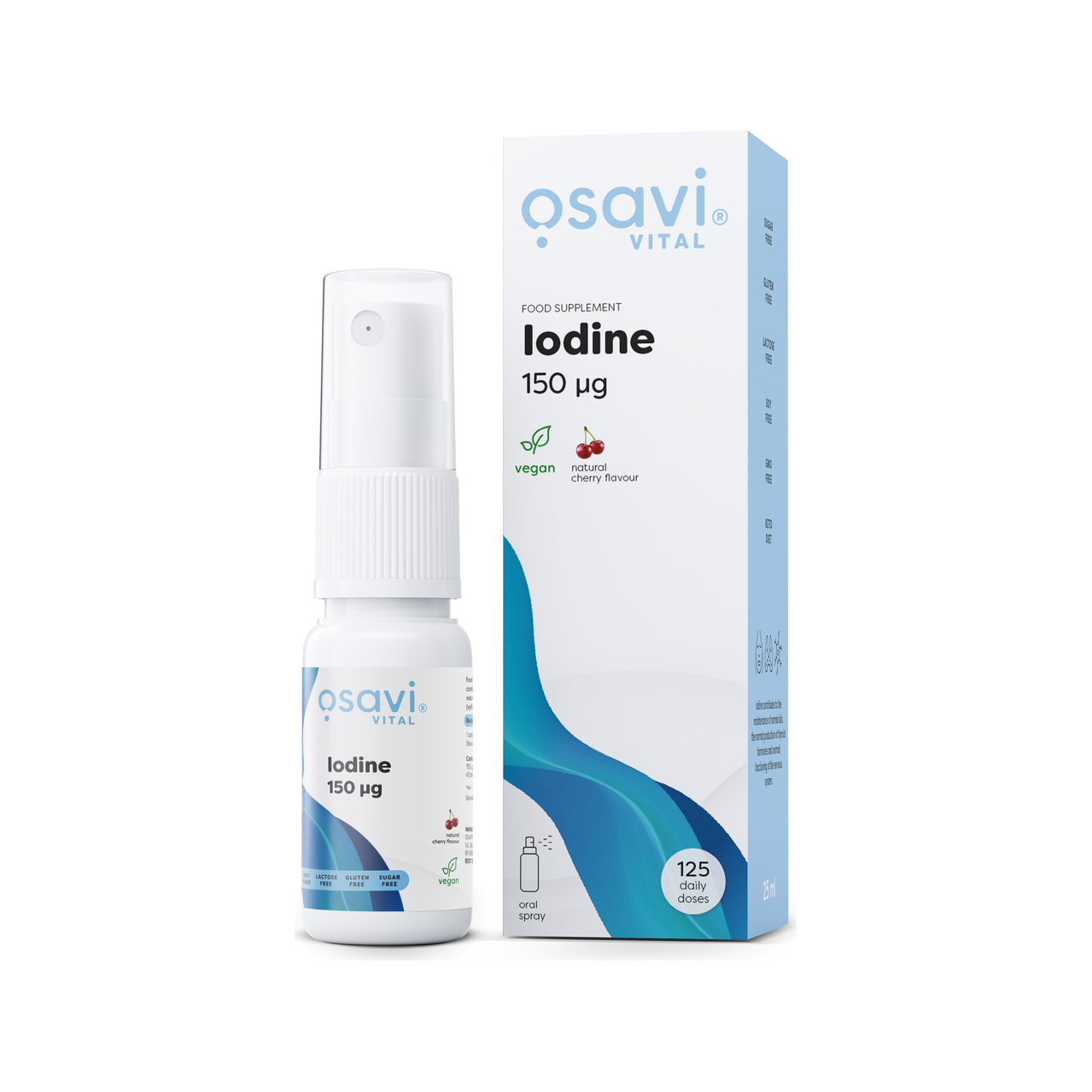 Iodine Oral Spray, 150mcg (Cherry) - 25 ml.