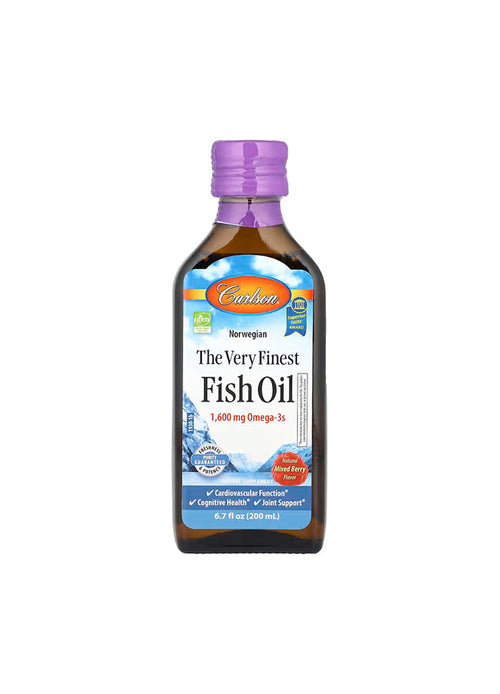 Fiskolja 500 ml med violett lock