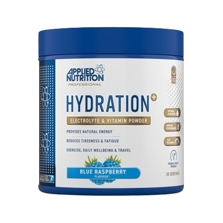 Applied Nutrition Hydration+ elektrolyt- och vitaminpulver, blå hallon