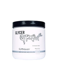 Glycerolpulverburk Controlled Labs GlycerGrow 2 med svart lock och vit etikett